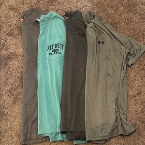 Men’s size medium underarmour, comfort colors, wrangler tshirt bundle!